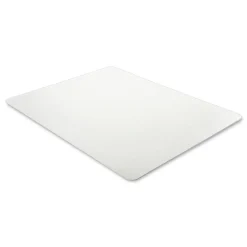 Deflecto Medium Pile Carpet Rectangular 60 in. x 46 in. Antimicrobial Chair Mat - Clear
