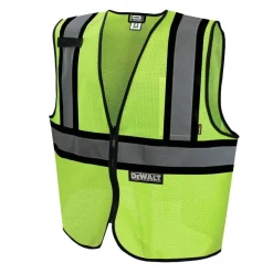 Dewalt Class 2 Contrasting Trim Economy Mesh Vest - Green - 2X