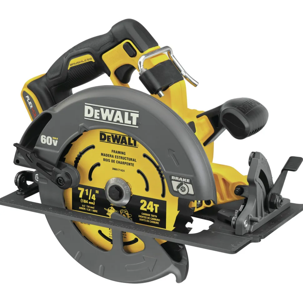 Dewalt FLEXVOLT 60V MAX Brushless Lithium-Ion 7-1/4 in. Cordless Circular Saw with Brake (Tool Only)