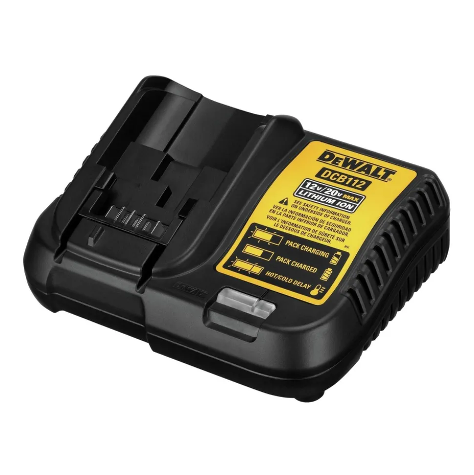 Dewalt 20V MAX Brushless Lithium-Ion 1/2 in. Cordless Hammer Drill Driver and 1/4 in. Impact Driver Kit (1.7 Ah)