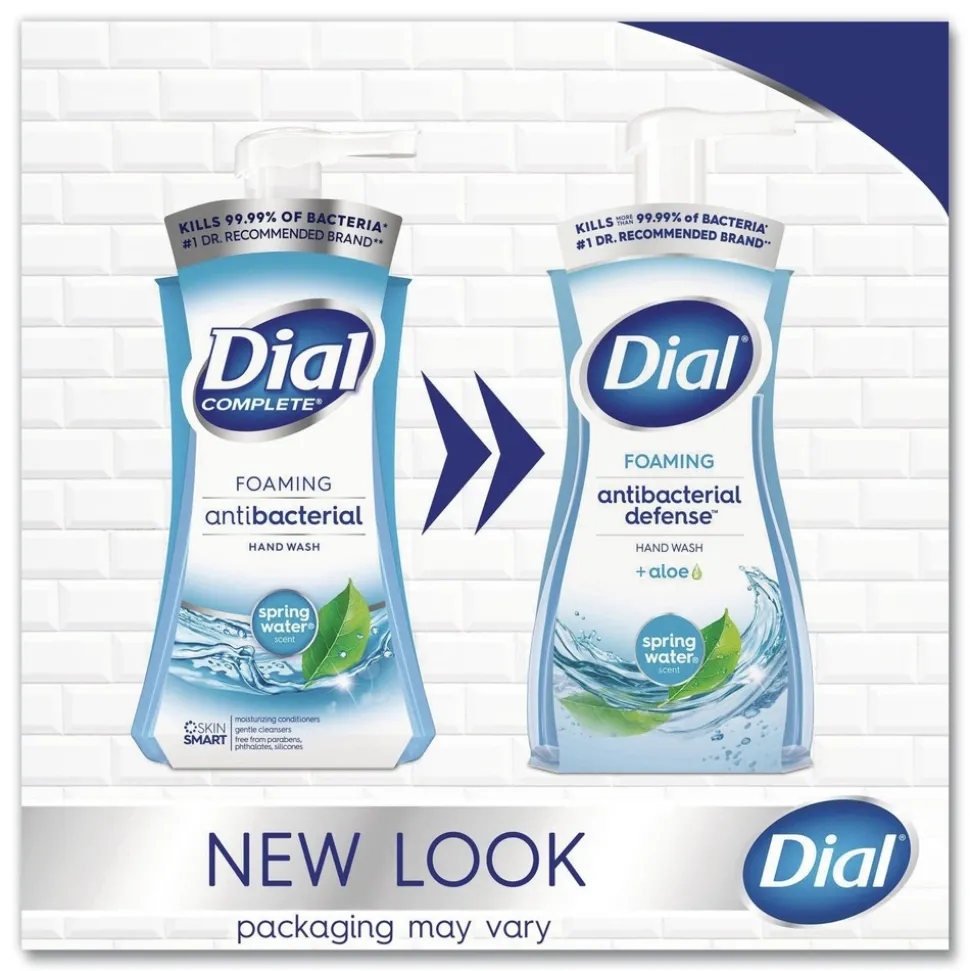 Dial 10 oz Antibacterial Foaming Hand Wash - Spring Water Scent (8/Carton)