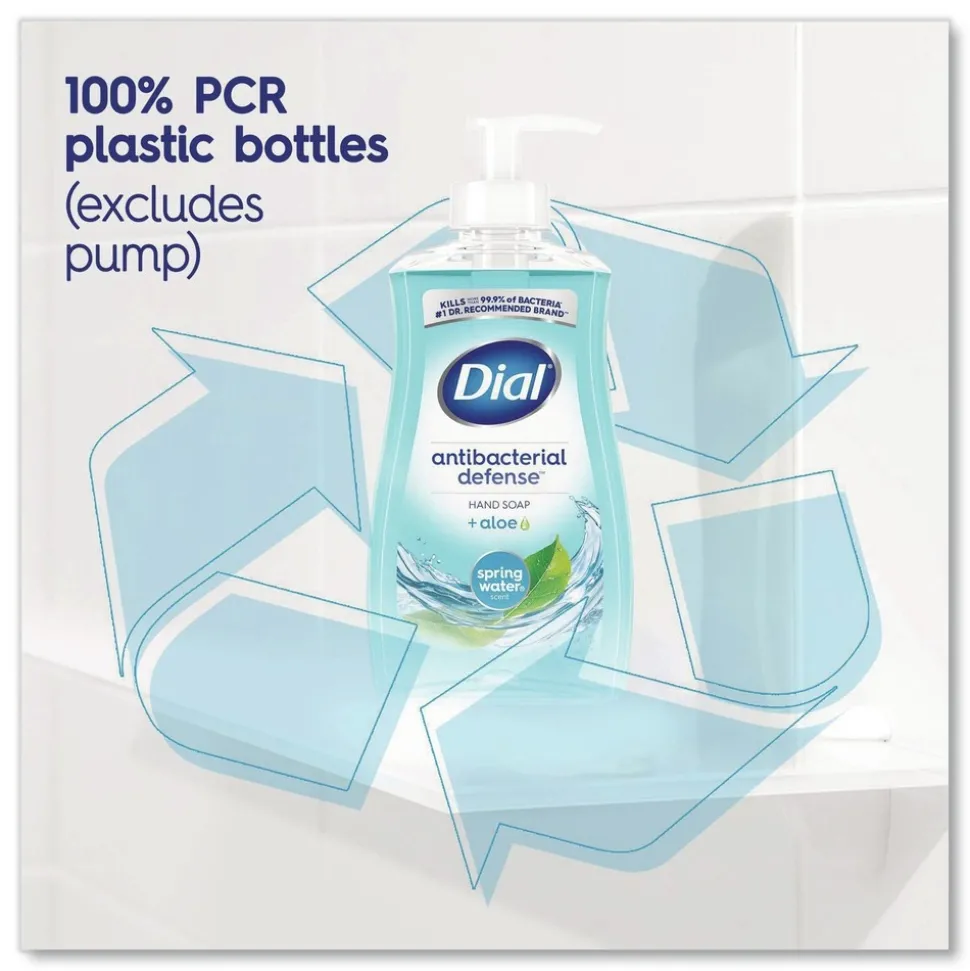 Dial 11 oz. Antibacterial Liquid Hand Soap - Spring Water Scent (12/Carton)