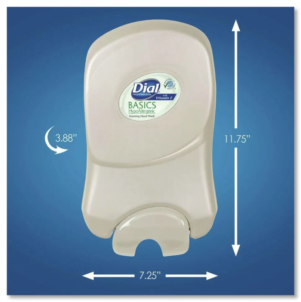 Dial Professional Dial 1700 12.66 in. x 7.07 in. x 3.95 in. 1.7 Liter Manual Dispenser - Smoke (3/Carton)