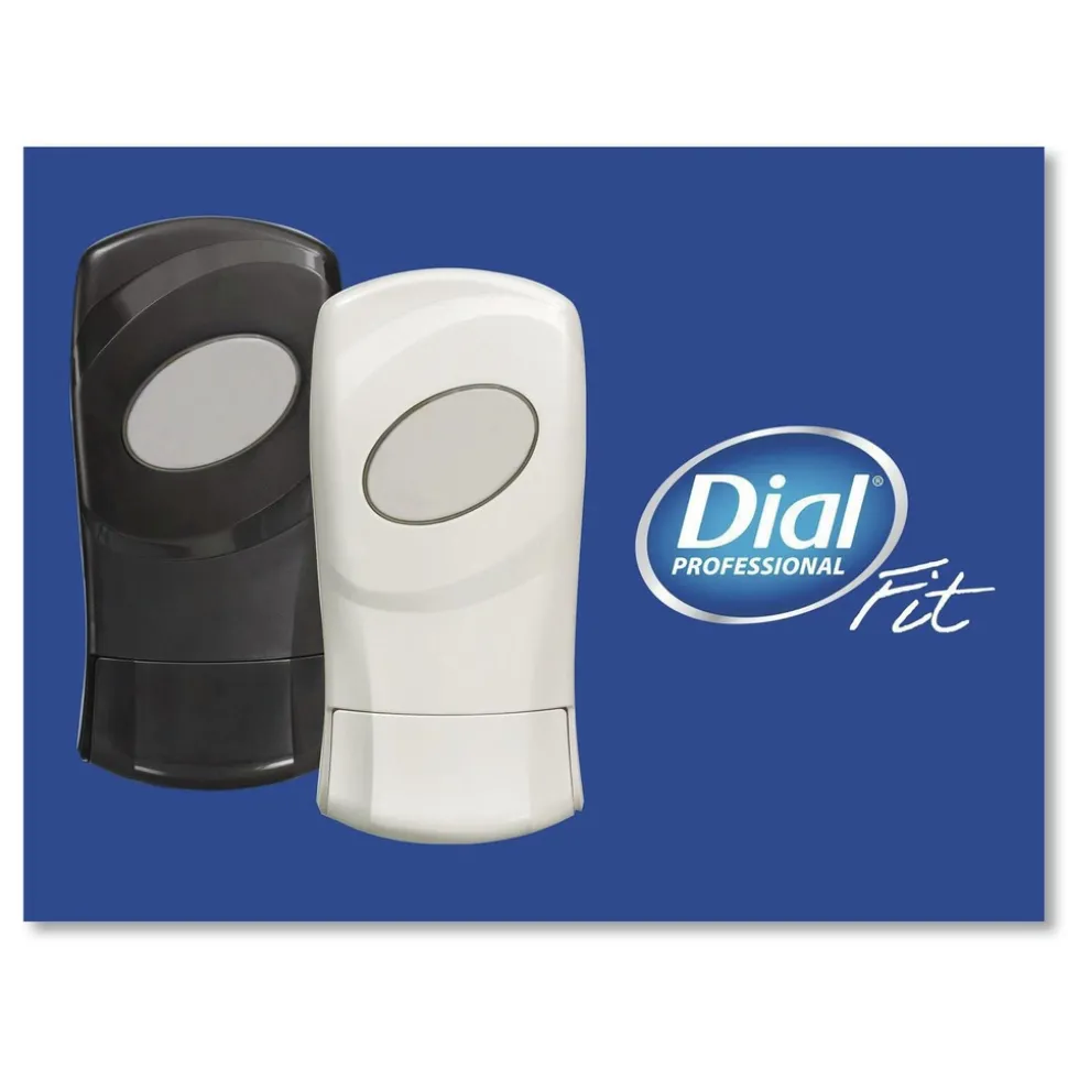 Dial Professional FIT 4 in. x 5.13 in. x 10.5 in. 1.2 Liter Universal Manual Dispenser - Gray (3/Carton)