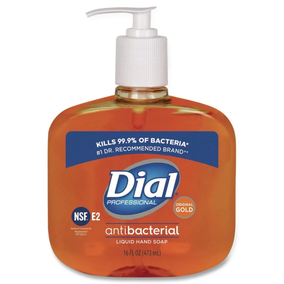 Dial Professional 16 oz Antibacterial Liquid Hand Soap - Gold