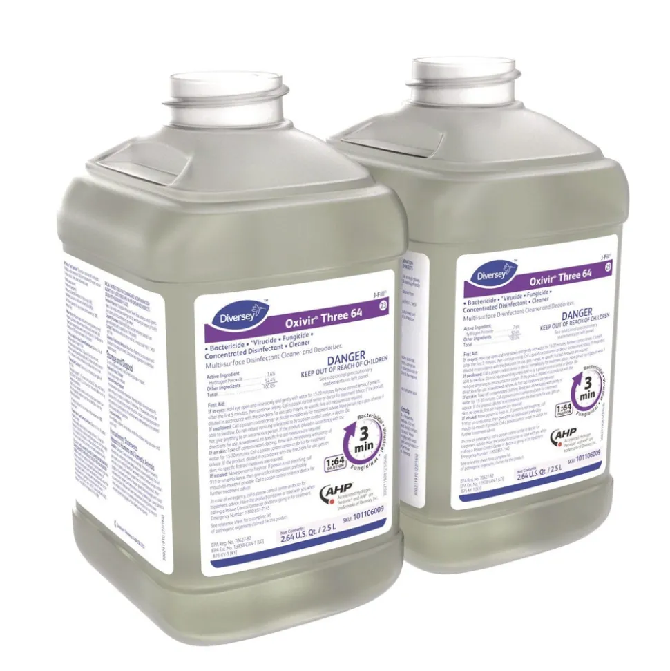 Diversey Care 2.5 L Bottle Oxivir Three 64 - Surfectant Scent (2/Carton)