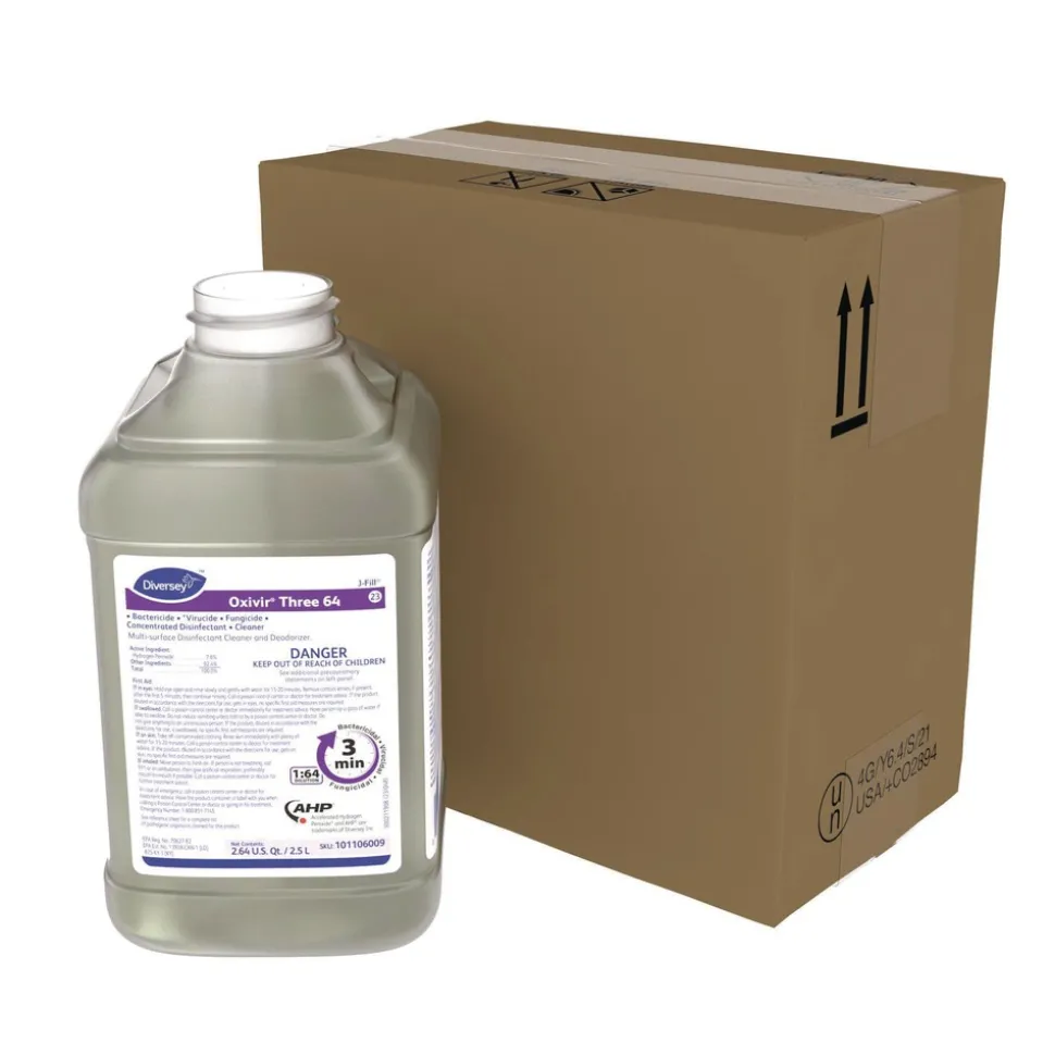 Diversey Care 2.5 L Bottle Oxivir Three 64 - Surfectant Scent (2/Carton)