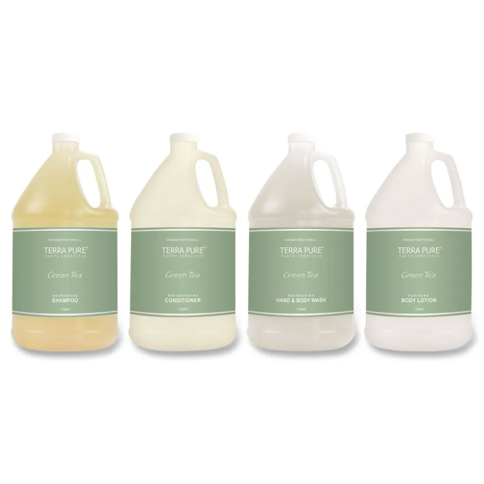 Diversified Hospitality Solutions Terra Pure 1 Gallon Body Wash - Green Tea Lemongrass (4/Carton)