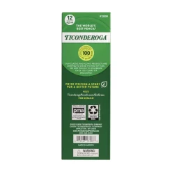 Dixon Ticonderoga Beginners HB (No. 2) Woodcase Pencil with Eraser and Microban Protection - Black Lead/Yellow Barrel (1-Dozen)