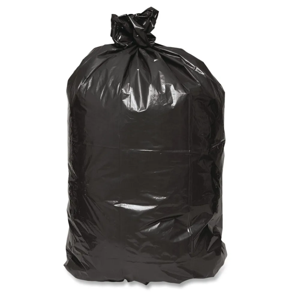 Earthsense Commercial 24 in. x 23 in. 10-Gallon 0.85 mil. Linear Low Density Recycled Can Liners - Black (500/Carton)