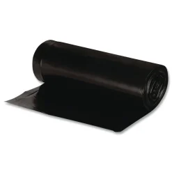 Earthsense Commercial 33 in. x 39 in. 33-Gallon 1.65 mil. Linear Low Density Recycled Can Liners - Black (100/Carton)