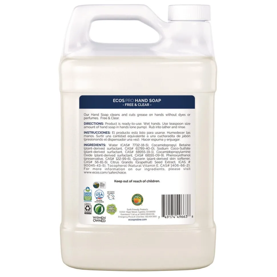 ECOS PRO 1 Gallon Liquid Hand Soap - Free and Clear (4/Carton)
