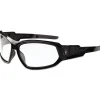 Ergodyne Nylon/Polycarb Skullerz Loki Safety Glasses/Goggles - Black Frame/Clear Lens