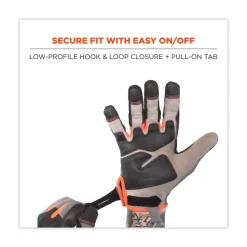 Ergodyne ProFlex 710 9 in. Long Heavy-Duty Mechanics Gloves - XX-Large Gray (1-Pair)