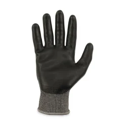 Ergodyne ProFlex 7072 ANSI A7 Nitrile-Coated CR Gloves, Gray, Large, 12 Pairs/Pack