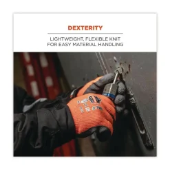 Ergodyne ProFlex 7401 Coated Lightweight Winter Gloves - Large Orange (1-Pair)