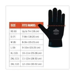 Ergodyne ProFlex 7401 Coated Lightweight Winter Gloves - X-Large Orange (1-Pair)