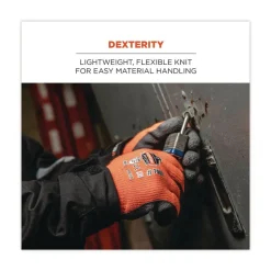 Ergodyne ProFlex 7401 Coated Lightweight Winter Gloves - 2X-Large Orange (1-Pair)