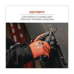 Ergodyne ProFlex 7401 Coated Lightweight Winter Gloves - Medium Orange (1-Pair)