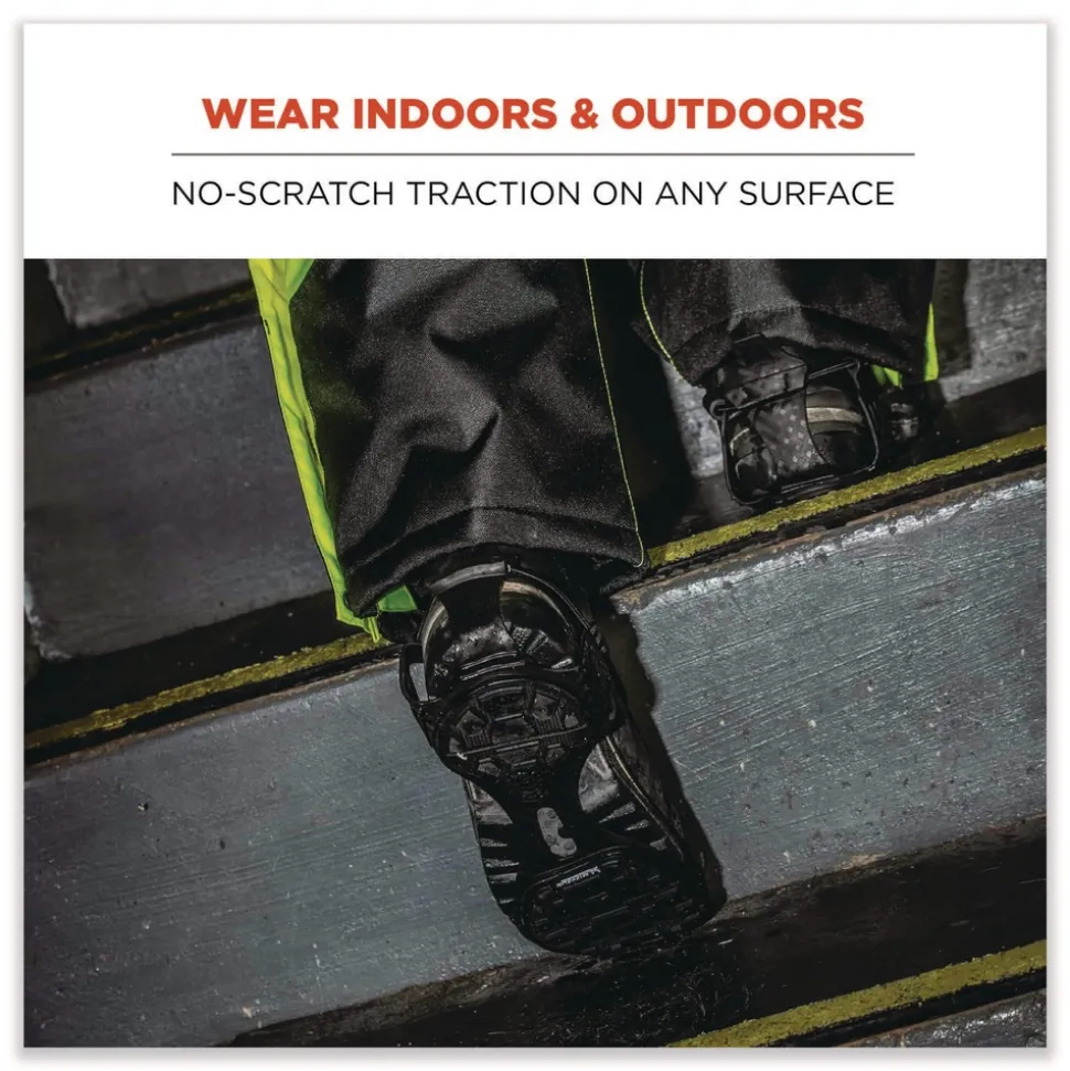 Ergodyne Trex 6325 Spikeless Traction Devices - Medium (Men's Size 8 to 11) Black (1-Pair)