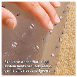 ES Robbins 46 x 60 Natural Origins Chair Mat for Carpet - Clear