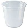 Fabri-Kal 000000000009505103 4.6 in. x 4.1 in. 24 oz. Microwavable Plastic Deli Containers - Clear (500/Carton)