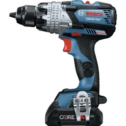 Factory Reconditioned Bosch 18V Brute Tough Connected-Ready EC Brushless Li-Ion 1/2 in. Cordless Hammer Drill Driver / 1/4 / 1/2 in. 2-In-1 Impact Driver Combo Kit (4 Ah)