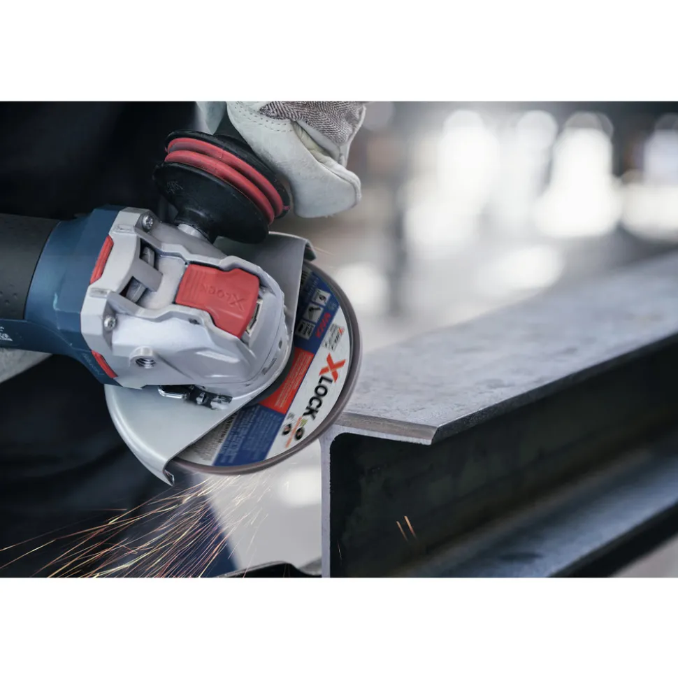 Factory Reconditioned Bosch 120V 10 Amp X-LOCK Ergonomic 4-1/2 in. Corded Angle Grinder with Paddle Switch