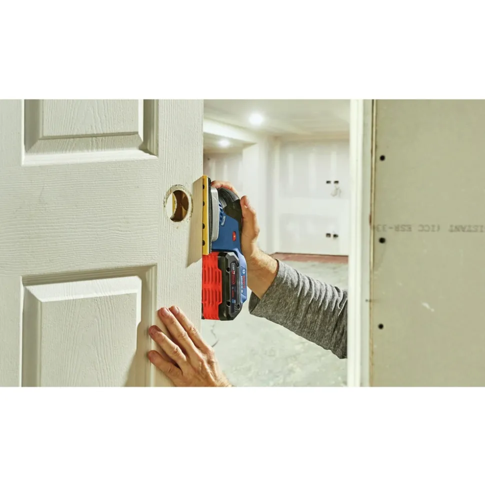 Factory Reconditioned Bosch 18V Brushless Lithium-Ion Cordless Sheet Orbital Finishing Sander (Tool Only)