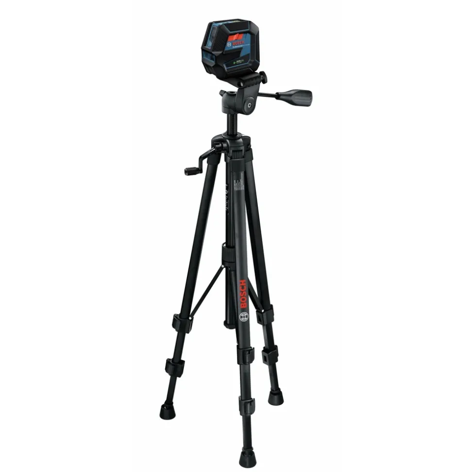 Factory Reconditioned Bosch Green-Beam Self-Leveling Cross-Line Laser with Plumb Points