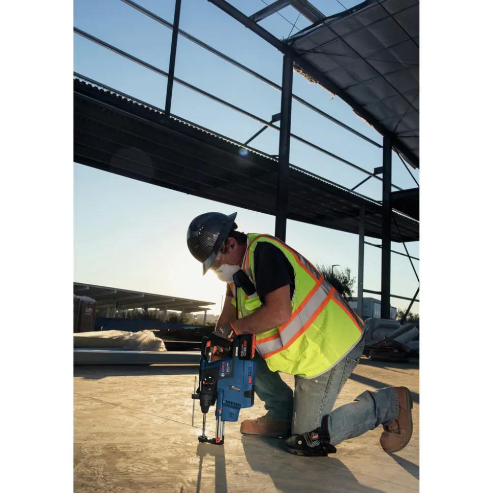 Factory Reconditioned Bosch Bulldog 18V Brushless Lithium-Ion 1 in. Cordless SDS-Plus Rotary Hammer Kit with 2 Batteries (8 Ah)