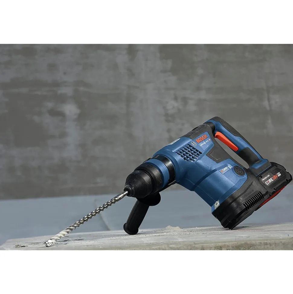 Factory Reconditioned Bosch 18V Brushless Lithium-Ion 1-1/4 in. Cordless PROFACTOR SDS-Plus Bulldog Rotary Hammer Kit with 2 Batteries (8 Ah)