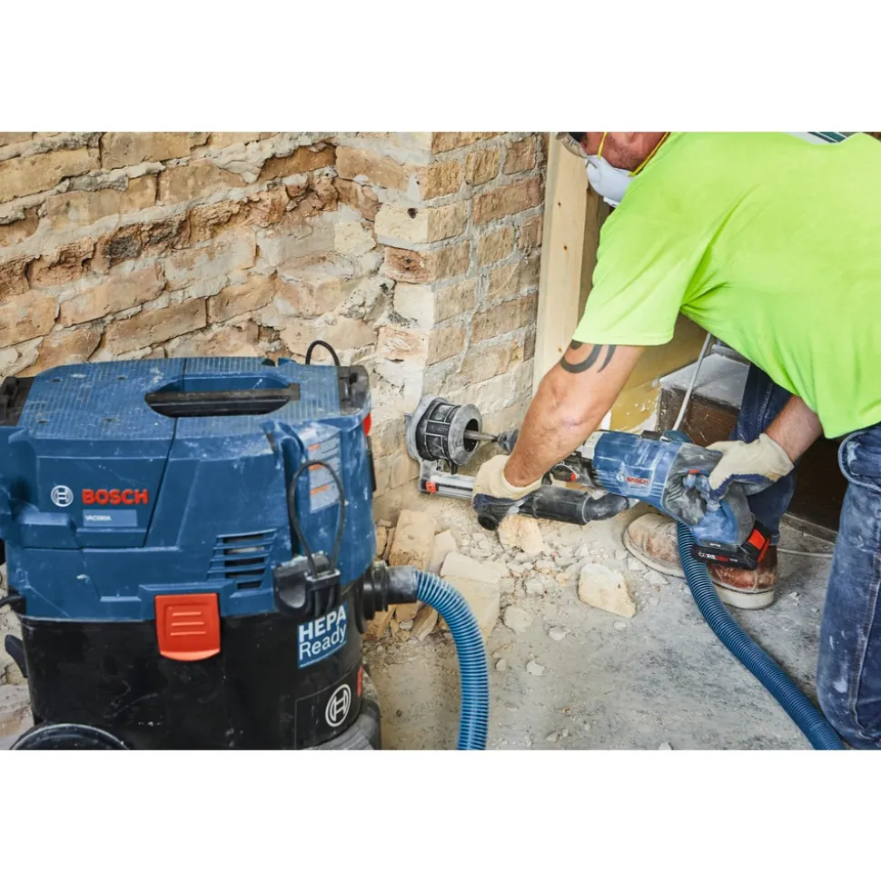 Factory Reconditioned Bosch 18V PROFACTOR Brushless Lithium-Ion 1-1/8 in. Cordless Connected-Ready SDS-plus Bulldog Rotary Hammer Kit with 2 Batteries (8 Ah)