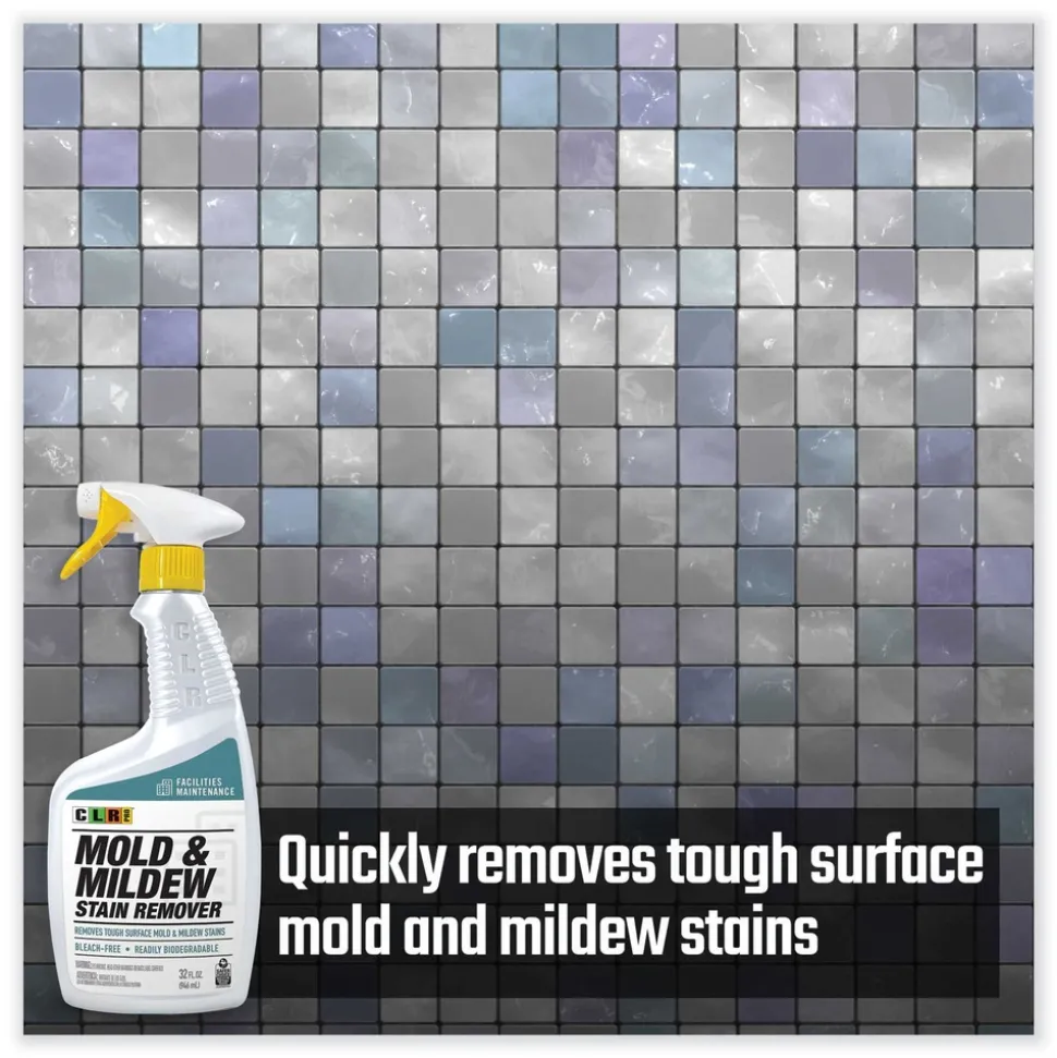 Factory Reconditioned CLR PRO 32 oz. Spray Bottle Mold and Mildew Stain Remover (6/Carton)