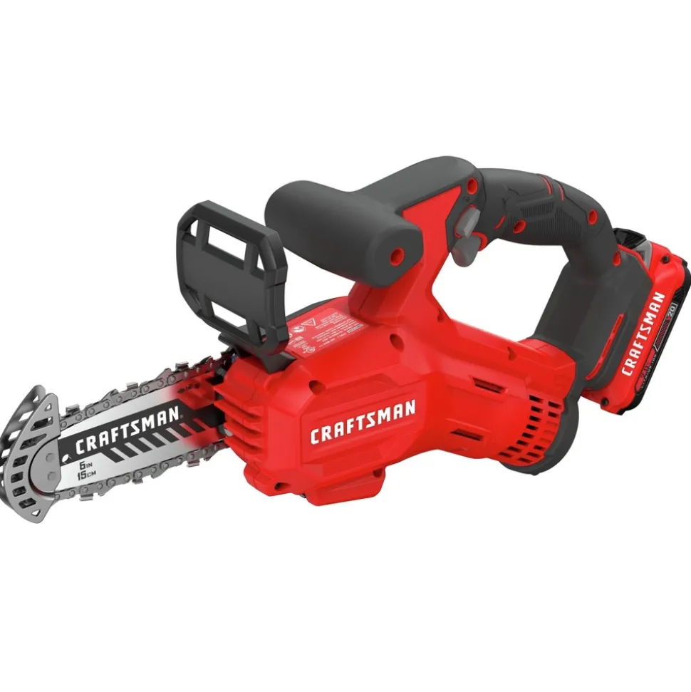 Factory Reconditioned Craftsman V20 Brushed Lithium-Ion Cordless Pruning Chainsaw Kit (2 Ah)