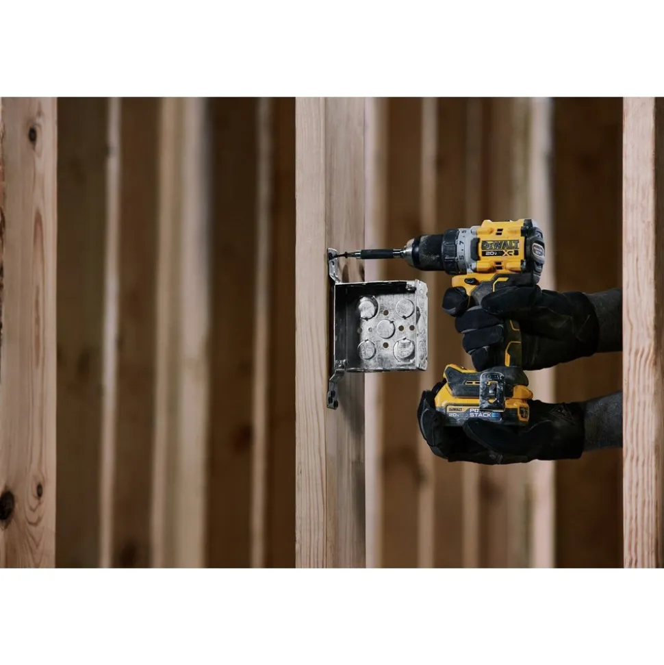Factory Reconditioned Dewalt 20V MAX XR Brushless Lithium-Ion 1/2 in. Cordless Drill Driver Kit with 2 Batteries (1.7 Ah/2 Ah)