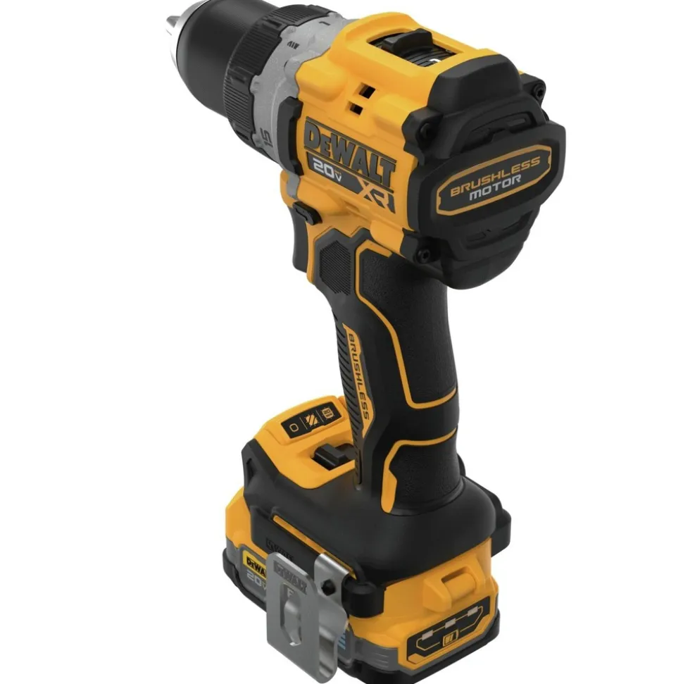 Factory Reconditioned Dewalt 20V MAX XR Brushless Lithium-Ion 1/2 in. Cordless Drill Driver Kit with 2 Batteries (1.7 Ah/2 Ah)
