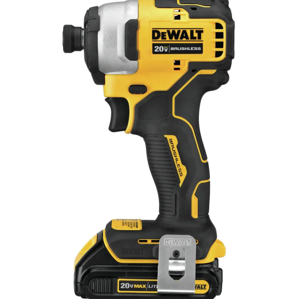 Factory Reconditioned Dewalt ATOMIC 20V MAX Brushless Lithium-Ion Compact 1/4 in. Cordless Impact Driver Kit (1.3 Ah)