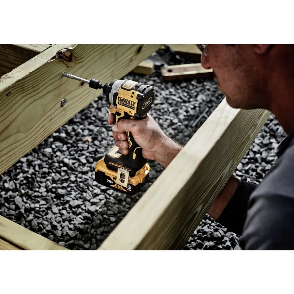 Factory Reconditioned Dewalt 20V MAX ATOMIC Brushless 3-Speed Lithium-Ion 1/4 in. Cordless Impact Driver Kit (5 Ah)