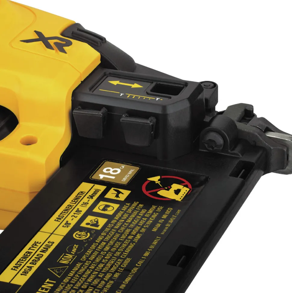 Factory Reconditioned Dewalt 20V MAX XR 18 Gauge Cordless Brad Nailer Kit (2 Ah)