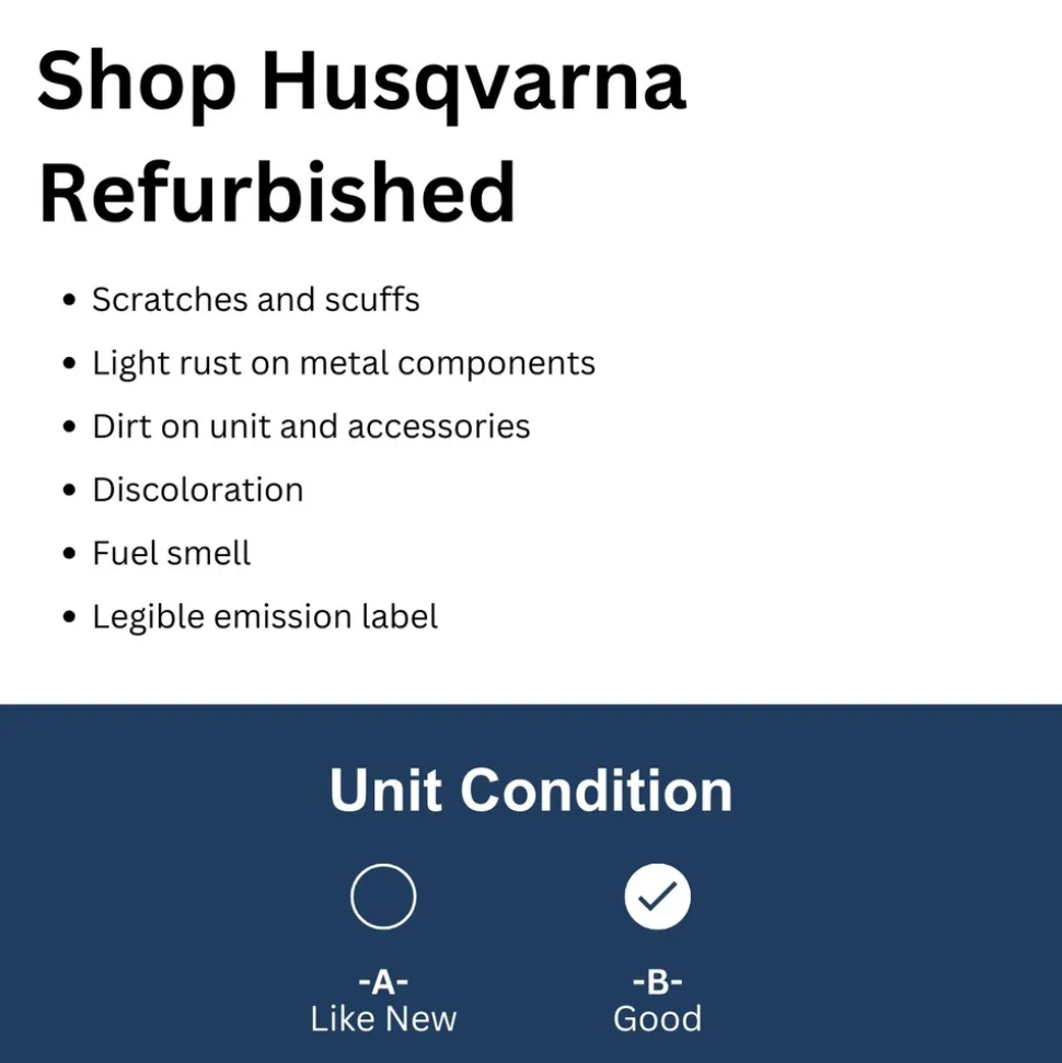 Factory Reconditioned Husqvarna 130C 28cc 17 in. Cutting Width Gas String Trimmer