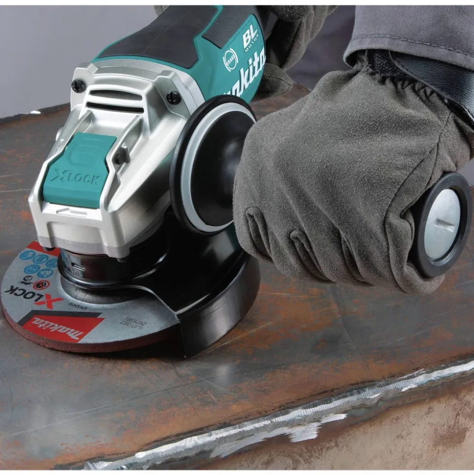 Factory Reconditioned Makita 18V LXT X-LOCK Paddle Switch Brushless Lithium-Ion 4-1/2 in. / 5 in. Cordless Angle Grinder with AFT (Tool Only)
