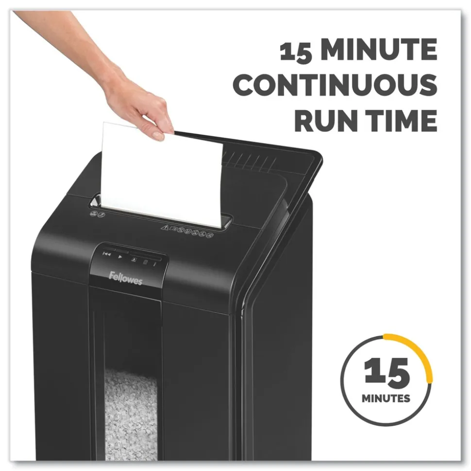 Fellowes Mfg Co. 100 Auto/10 Manual Sheet Capacity Micro-Cut Shredder