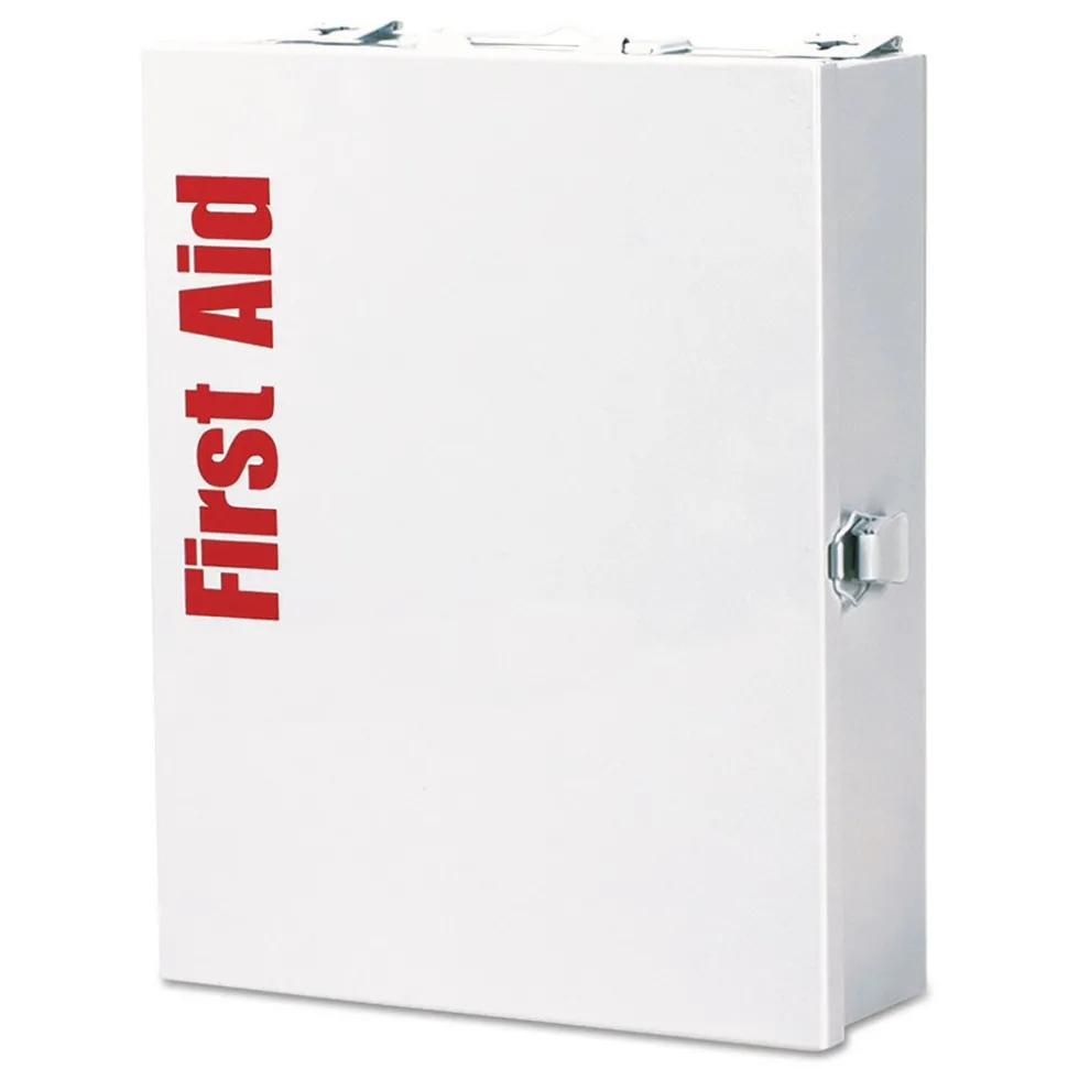 First Aid Only ANSI 2015 SmartCompliance Class A General Business No Meds First Aid Station for 25 People with Metal Case (1-Kit)