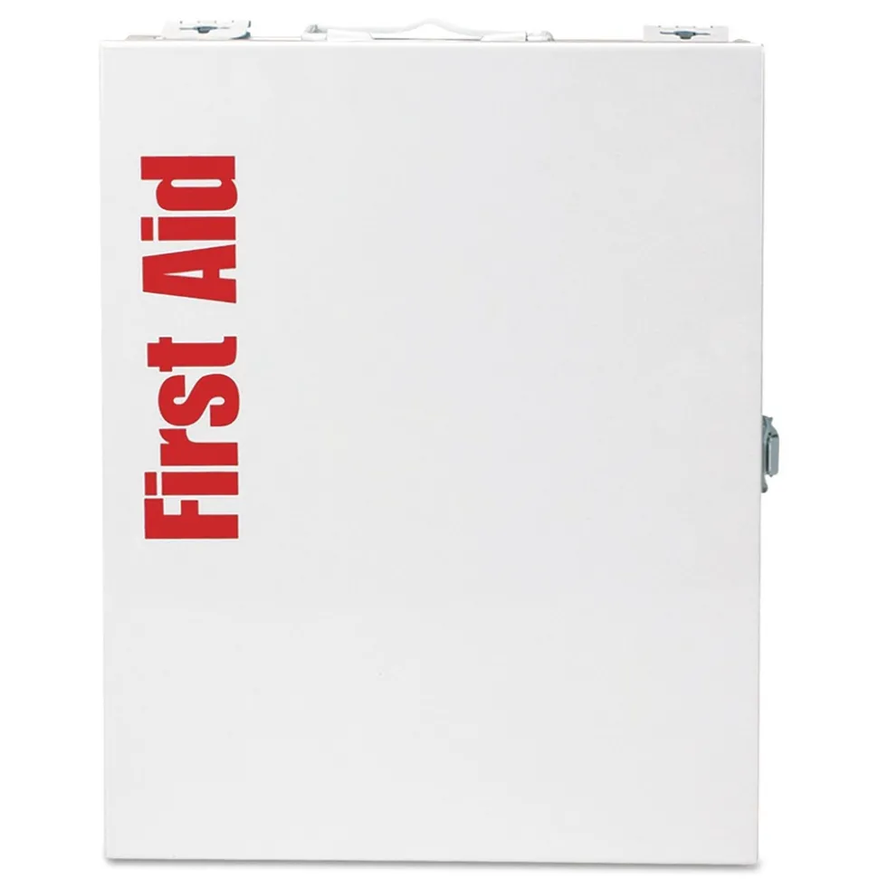 First Aid Only ANSI 2015 SmartCompliance Class A General Business No Meds First Aid Station for 25 People with Metal Case (1-Kit)