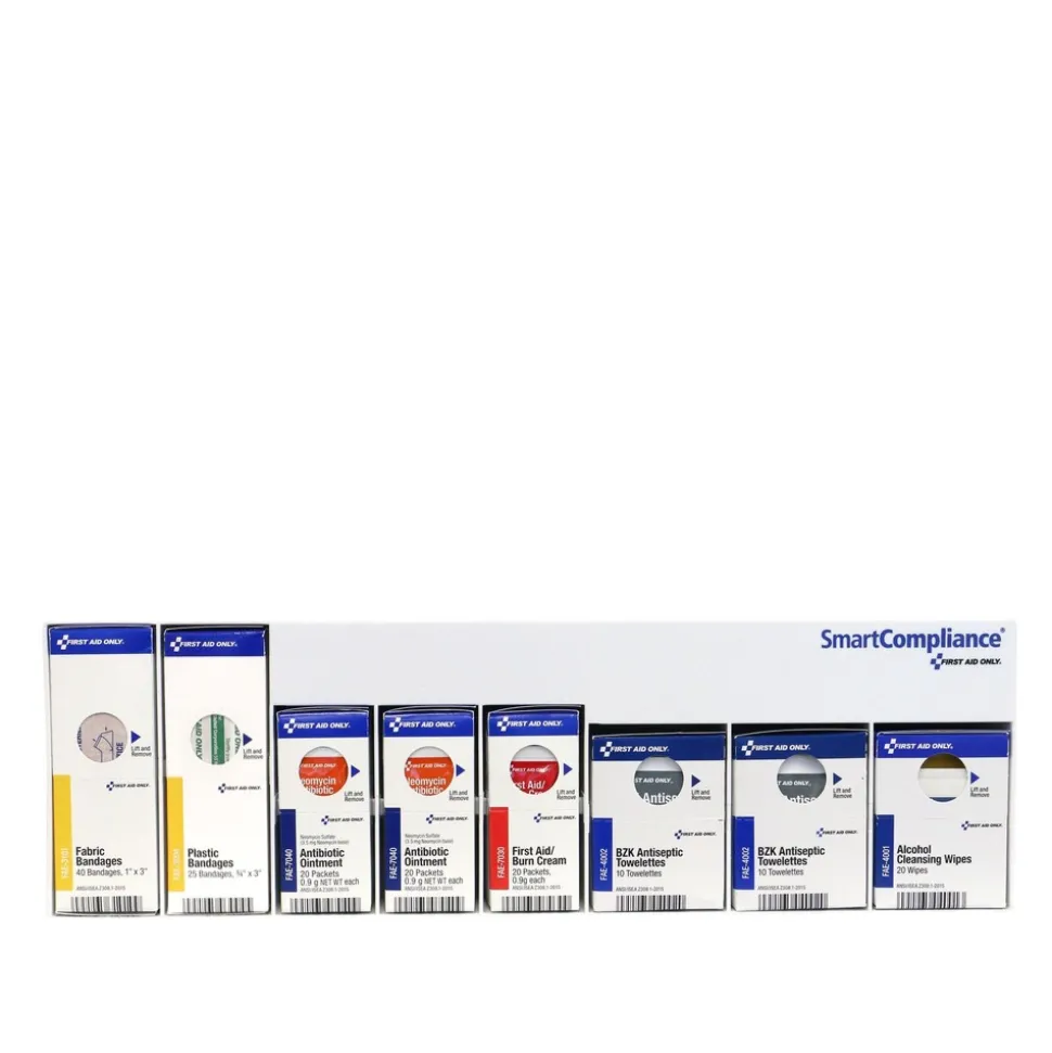 First Aid Only 135-Piece RetroFit Clean Treat and Protect Plastic Case