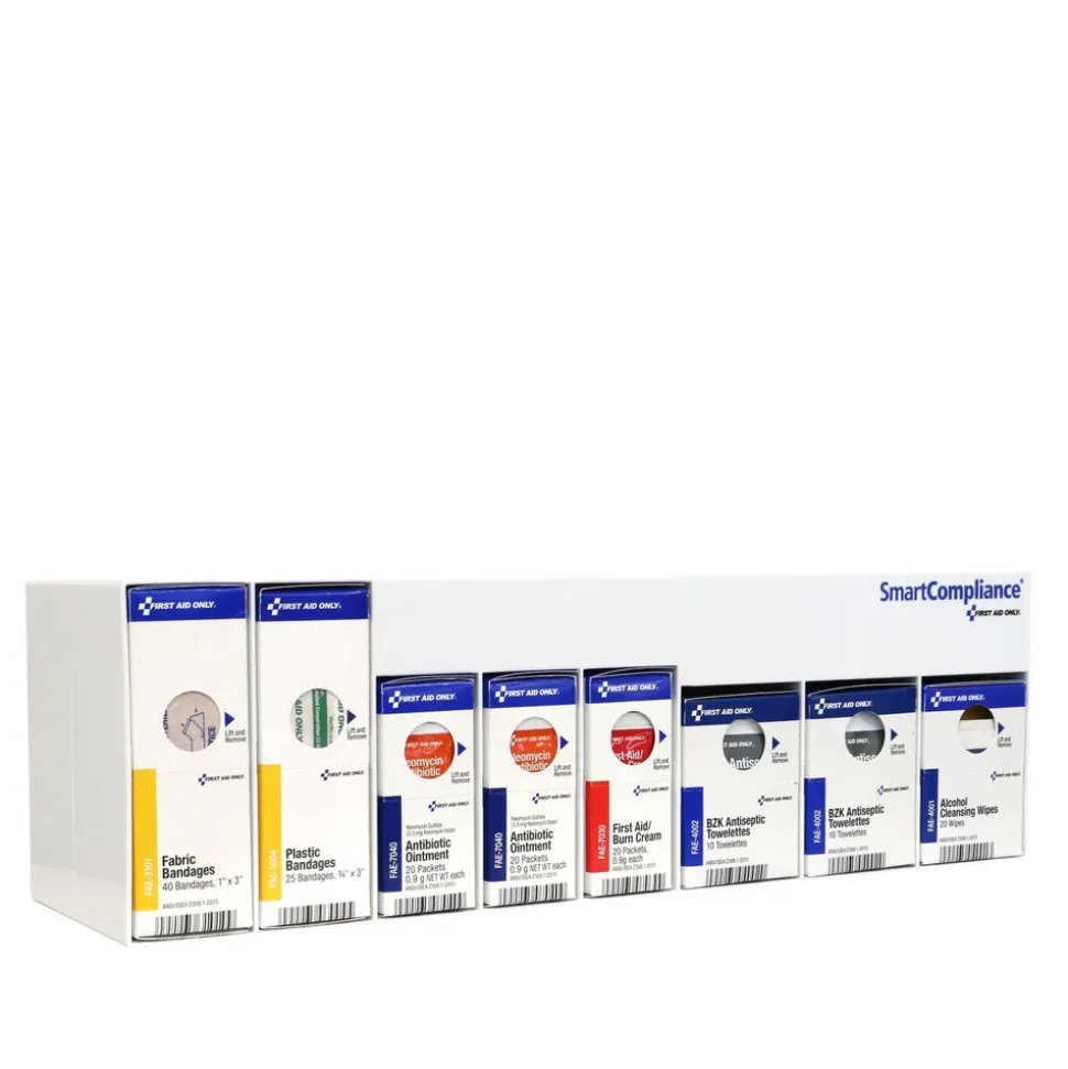 First Aid Only 135-Piece RetroFit Clean Treat and Protect Plastic Case