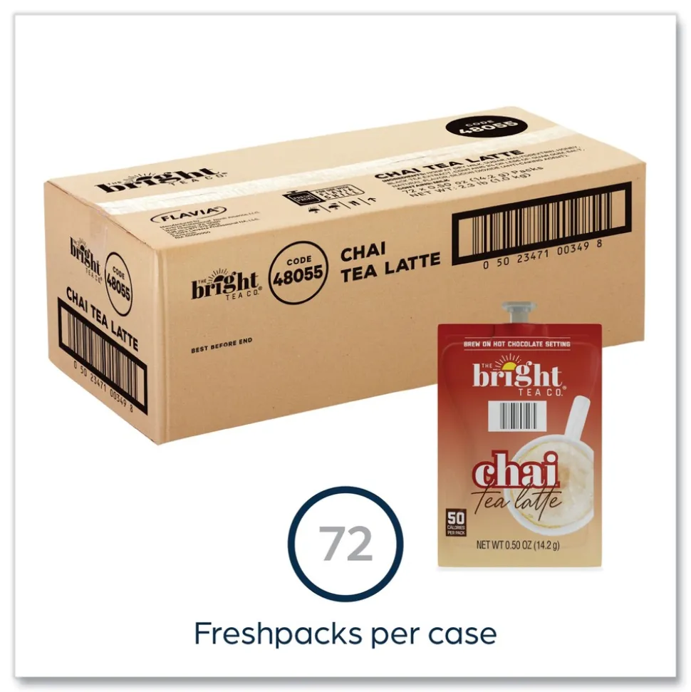 FLAVIA The Bright Tea Co. Tea Freshpack - Chai Latte (72/Carton)