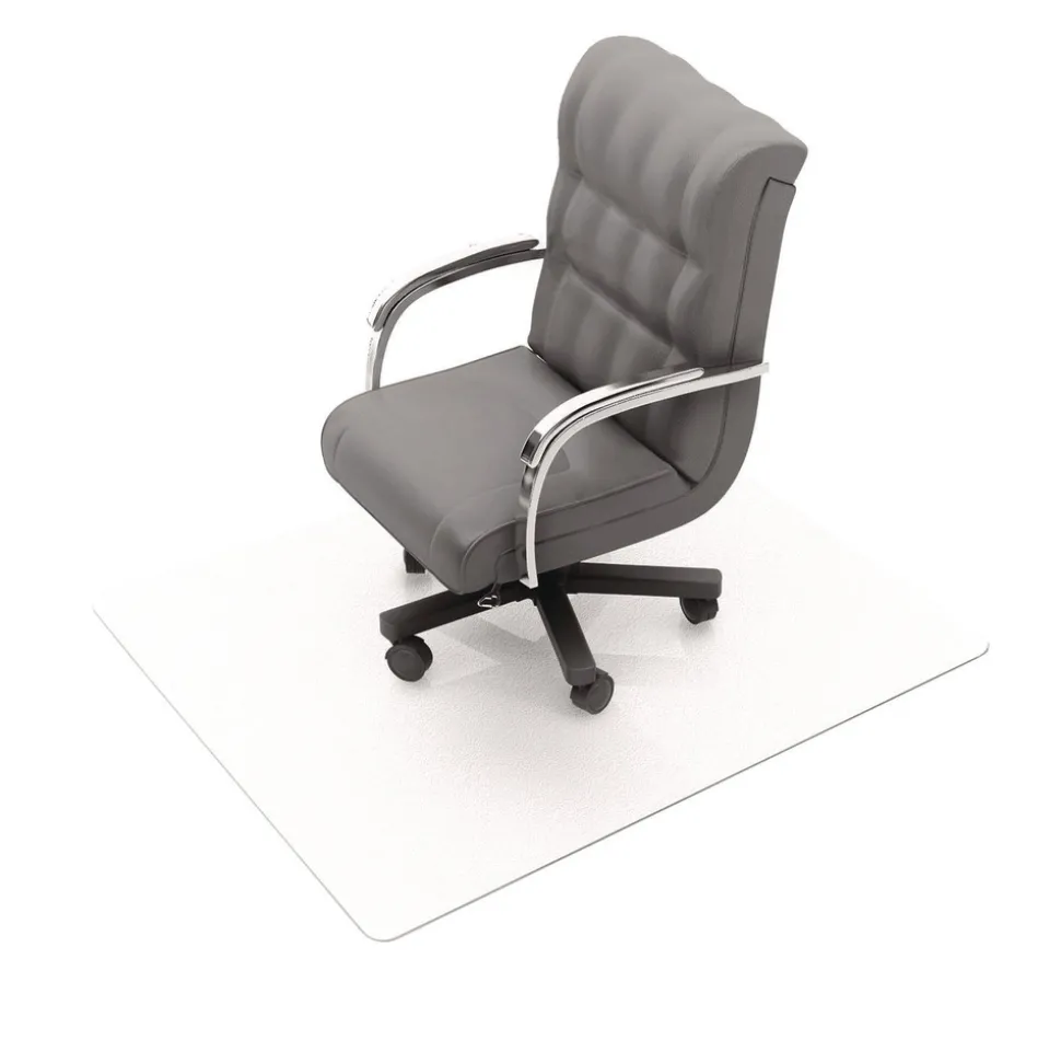Floortex Cleartex Ultimat 48 in. x 60 in. Polycarbonate Chair Mat for Low/Medium Pile Carpet - Clear