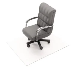 Floortex Cleartex Unomat 60 in. x 48 in. Anti-Slip Chair Mat for Hard Floors and Flat Pile Carpets - Clear